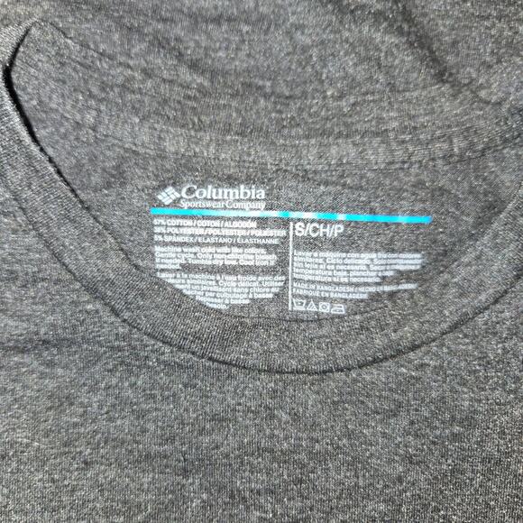 [[COLUMBIA]] Men's Grey Soft Short Sleeve Tee Small - Picture 7 of 8